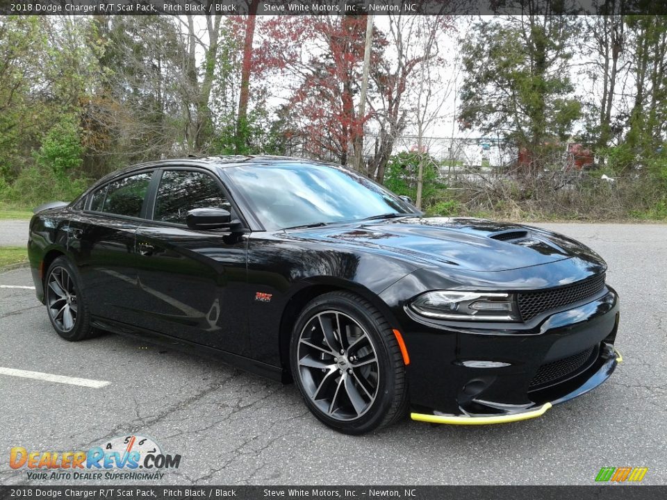 2018 Dodge Charger R/T Scat Pack Pitch Black / Black Photo #4