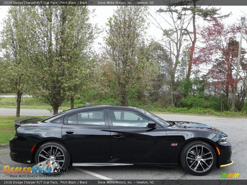 2018 Dodge Charger R/T Scat Pack Pitch Black / Black Photo #5