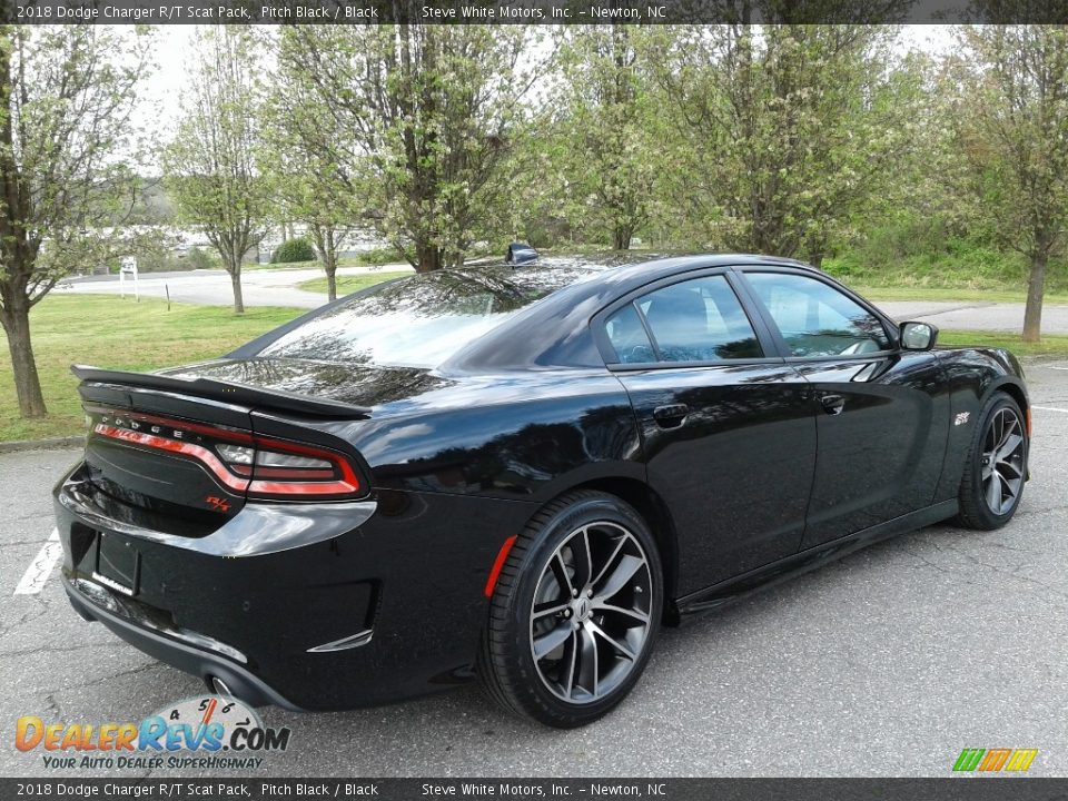 2018 Dodge Charger R/T Scat Pack Pitch Black / Black Photo #6