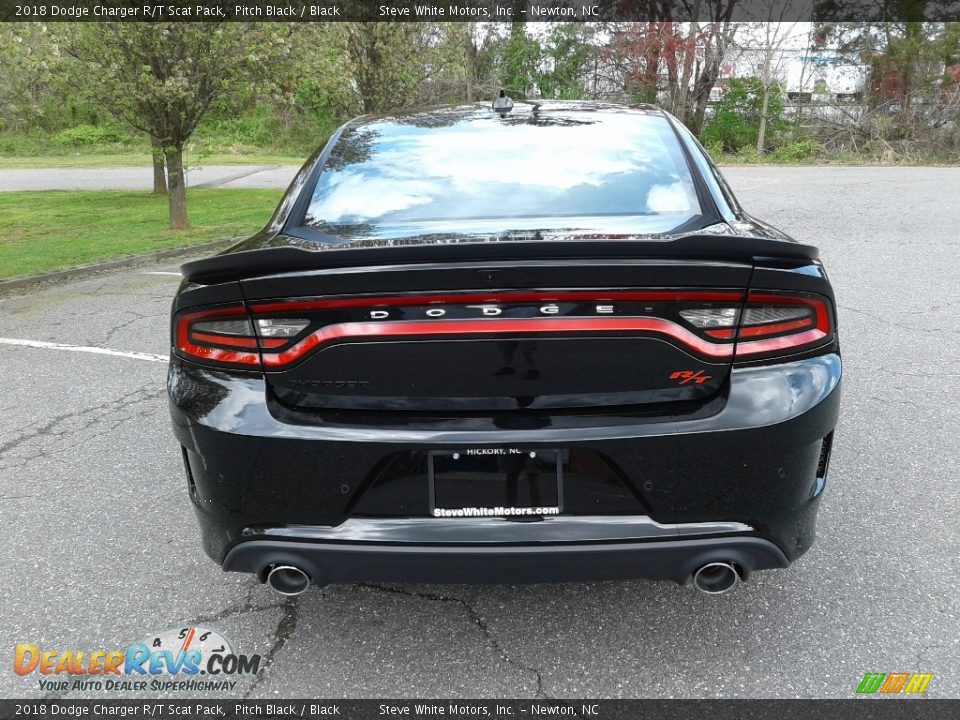 2018 Dodge Charger R/T Scat Pack Pitch Black / Black Photo #7