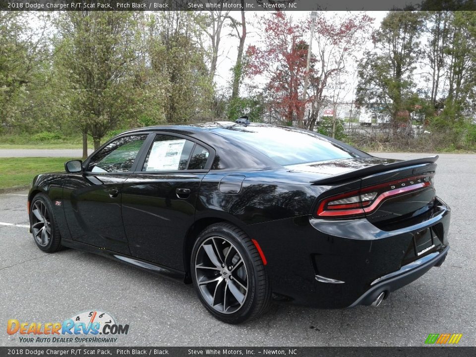 2018 Dodge Charger R/T Scat Pack Pitch Black / Black Photo #8