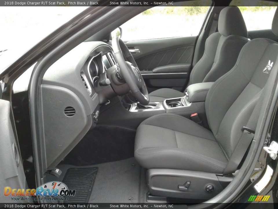 2018 Dodge Charger R/T Scat Pack Pitch Black / Black Photo #10