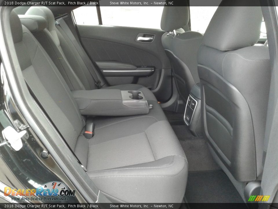 2018 Dodge Charger R/T Scat Pack Pitch Black / Black Photo #13