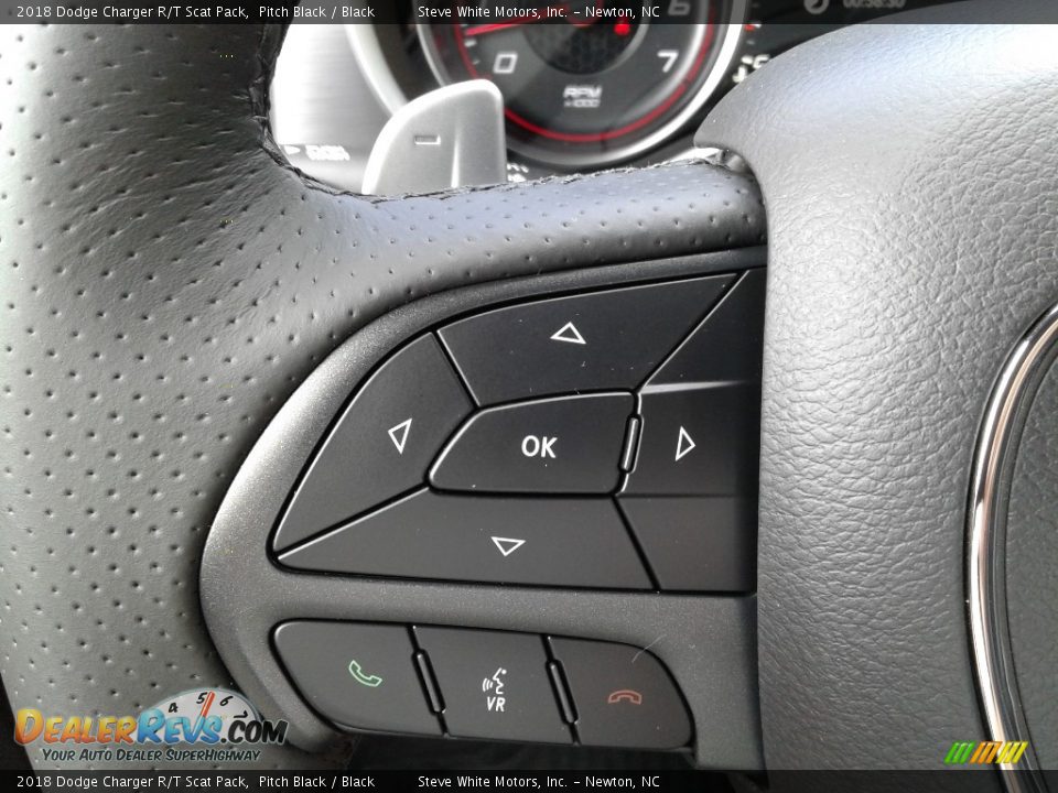 2018 Dodge Charger R/T Scat Pack Pitch Black / Black Photo #16