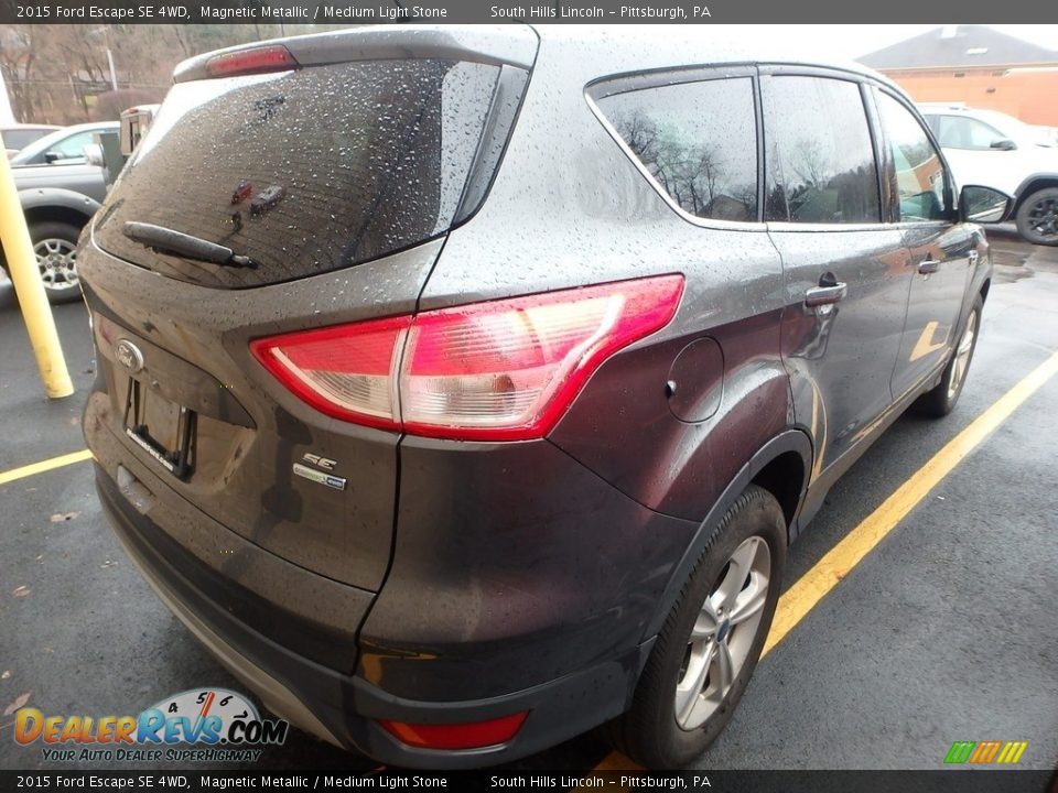 2015 Ford Escape SE 4WD Magnetic Metallic / Medium Light Stone Photo #3