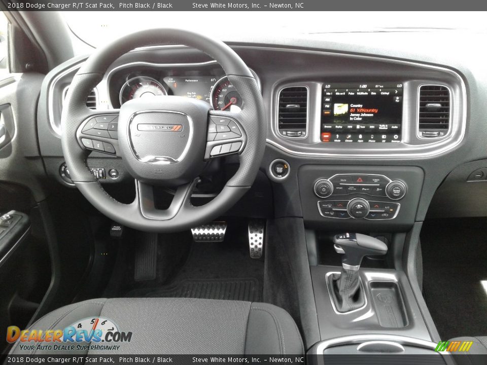 2018 Dodge Charger R/T Scat Pack Pitch Black / Black Photo #19