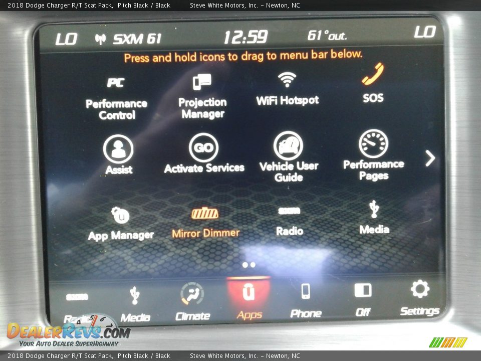 2018 Dodge Charger R/T Scat Pack Pitch Black / Black Photo #24