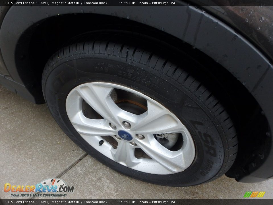 2015 Ford Escape SE 4WD Magnetic Metallic / Charcoal Black Photo #10