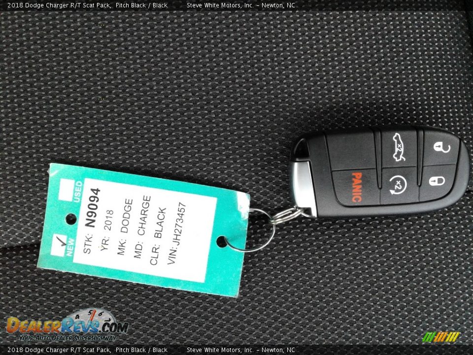 2018 Dodge Charger R/T Scat Pack Pitch Black / Black Photo #34