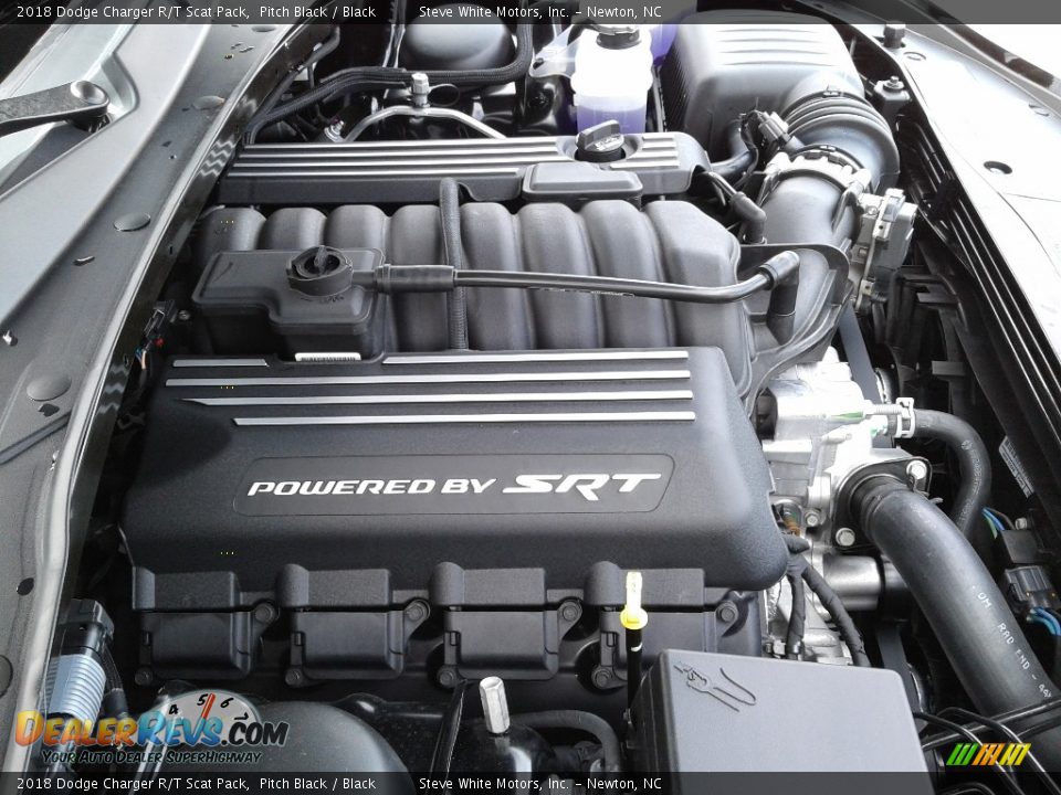 2018 Dodge Charger R/T Scat Pack Pitch Black / Black Photo #35