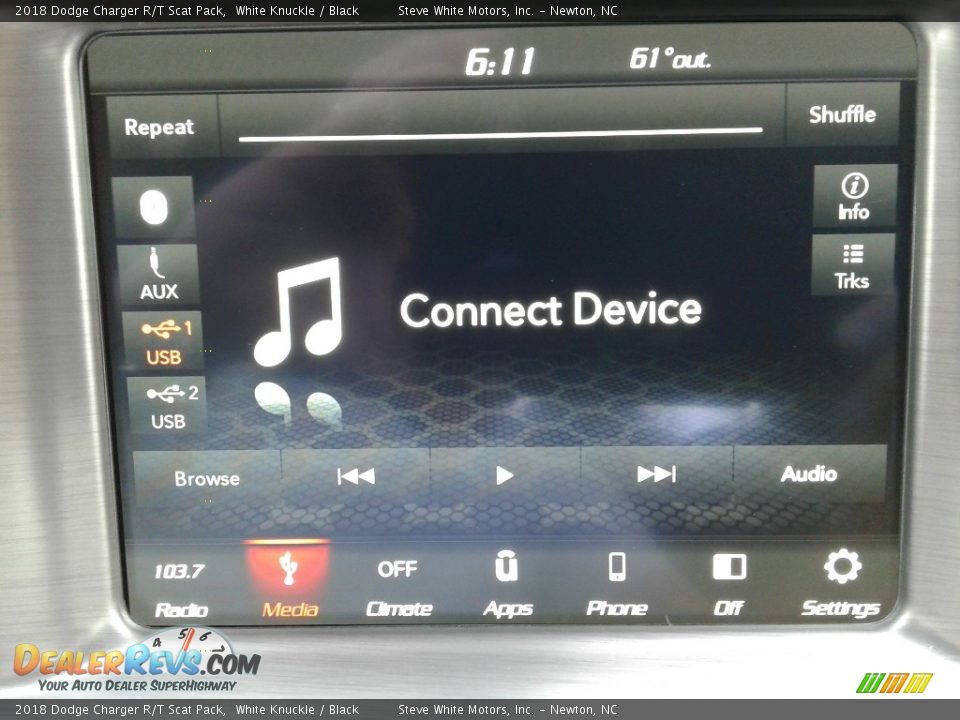 2018 Dodge Charger R/T Scat Pack White Knuckle / Black Photo #23