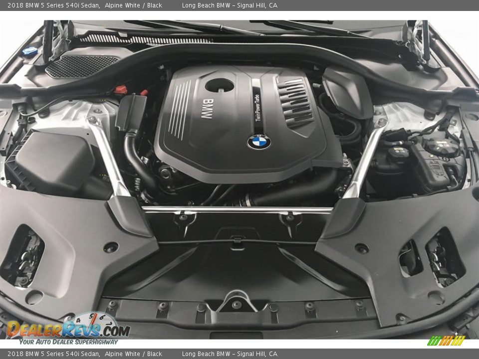 2018 BMW 5 Series 540i Sedan Alpine White / Black Photo #8