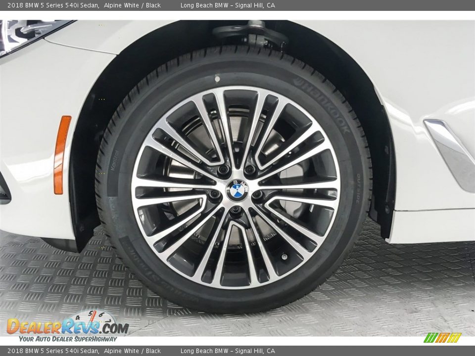 2018 BMW 5 Series 540i Sedan Alpine White / Black Photo #9