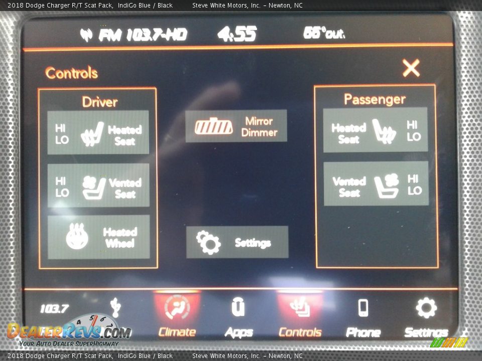 2018 Dodge Charger R/T Scat Pack IndiGo Blue / Black Photo #24