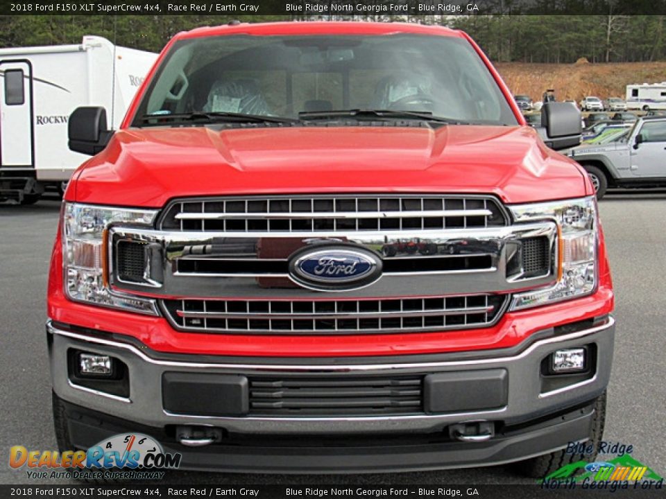 2018 Ford F150 XLT SuperCrew 4x4 Race Red / Earth Gray Photo #8