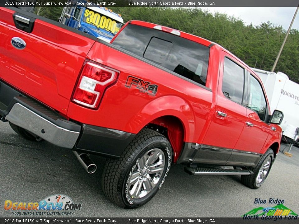 2018 Ford F150 XLT SuperCrew 4x4 Race Red / Earth Gray Photo #34