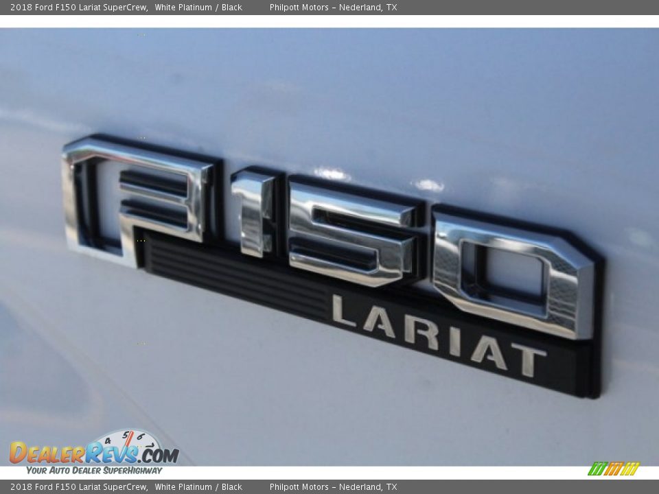2018 Ford F150 Lariat SuperCrew White Platinum / Black Photo #7