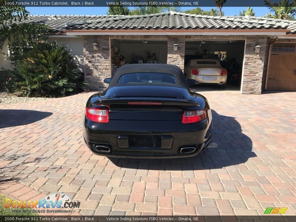 2008 Porsche 911 Turbo Cabriolet Black / Black Photo #6