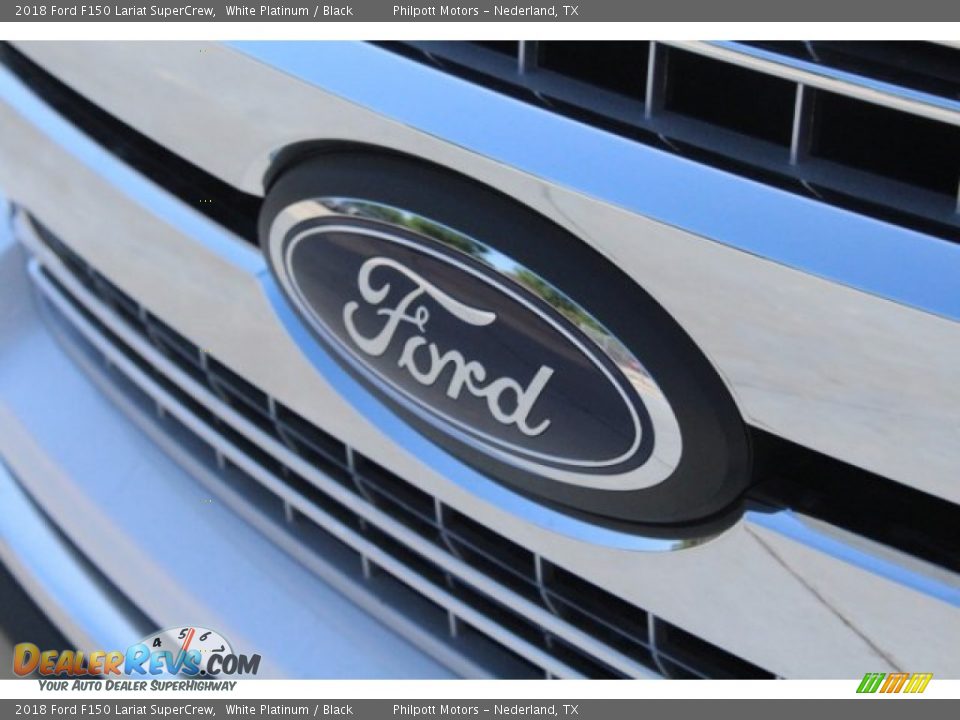 2018 Ford F150 Lariat SuperCrew White Platinum / Black Photo #4