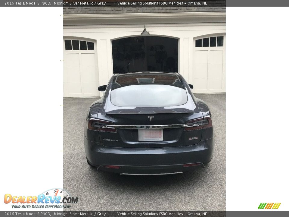 2016 Tesla Model S P90D Midnight Silver Metallic / Gray Photo #15