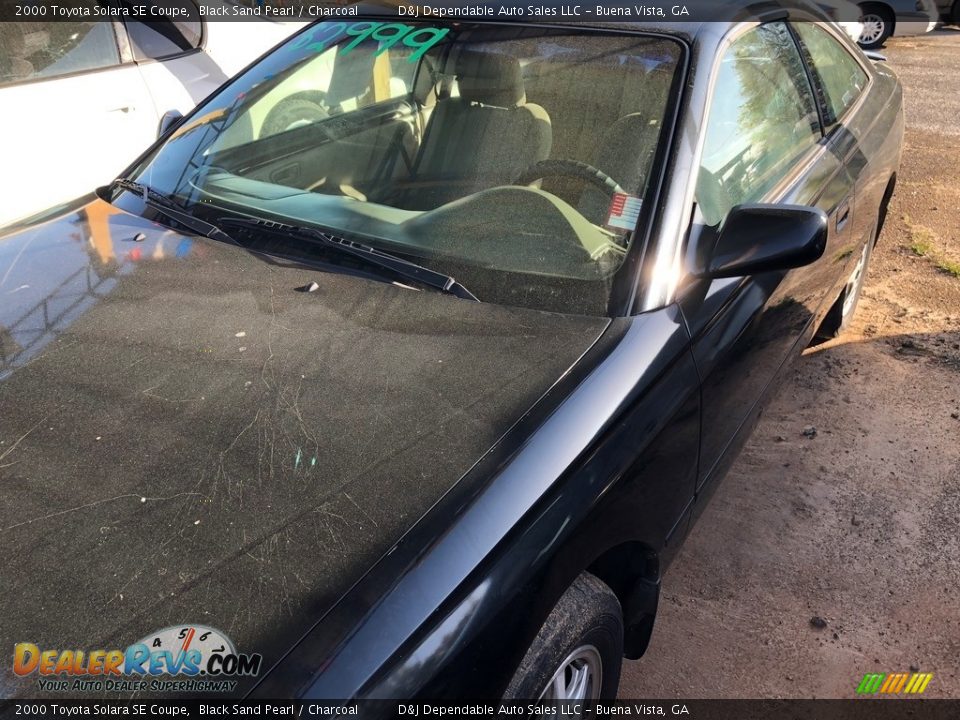 2000 Toyota Solara SE Coupe Black Sand Pearl / Charcoal Photo #3