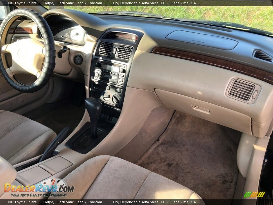 2000 Toyota Solara SE Coupe Black Sand Pearl / Charcoal Photo #7
