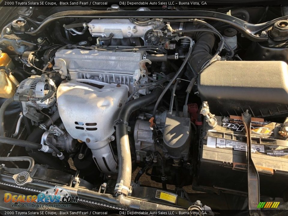 2000 Toyota Solara SE Coupe Black Sand Pearl / Charcoal Photo #9