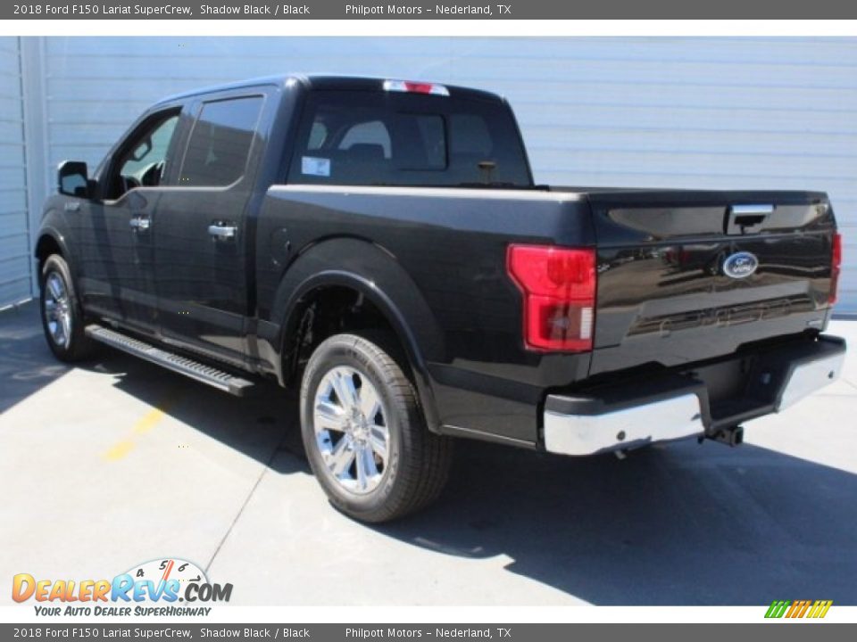 2018 Ford F150 Lariat SuperCrew Shadow Black / Black Photo #8