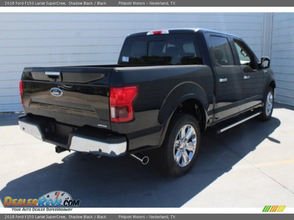 2018 Ford F150 Lariat SuperCrew Shadow Black / Black Photo #10