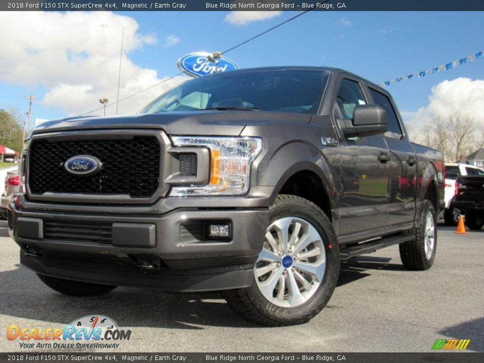 2018 Ford F150 STX SuperCrew 4x4 Magnetic / Earth Gray Photo #1