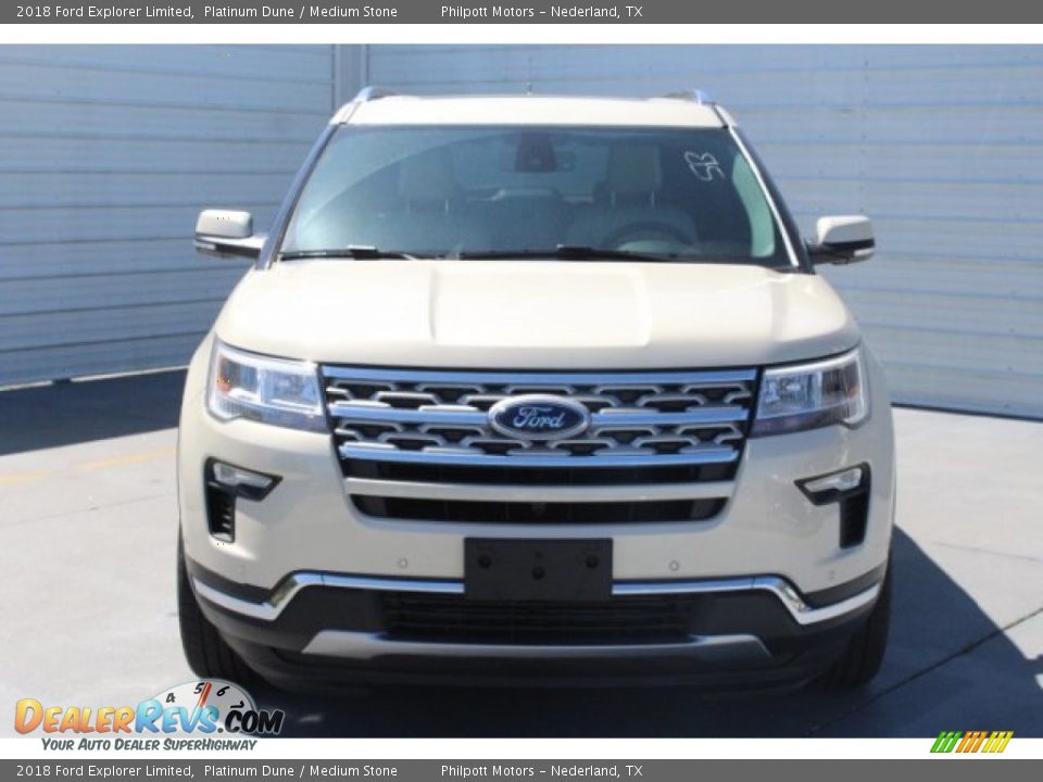 2018 Ford Explorer Limited Platinum Dune / Medium Stone Photo #2