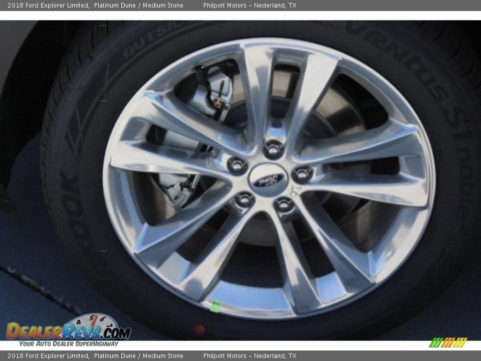 2018 Ford Explorer Limited Platinum Dune / Medium Stone Photo #5