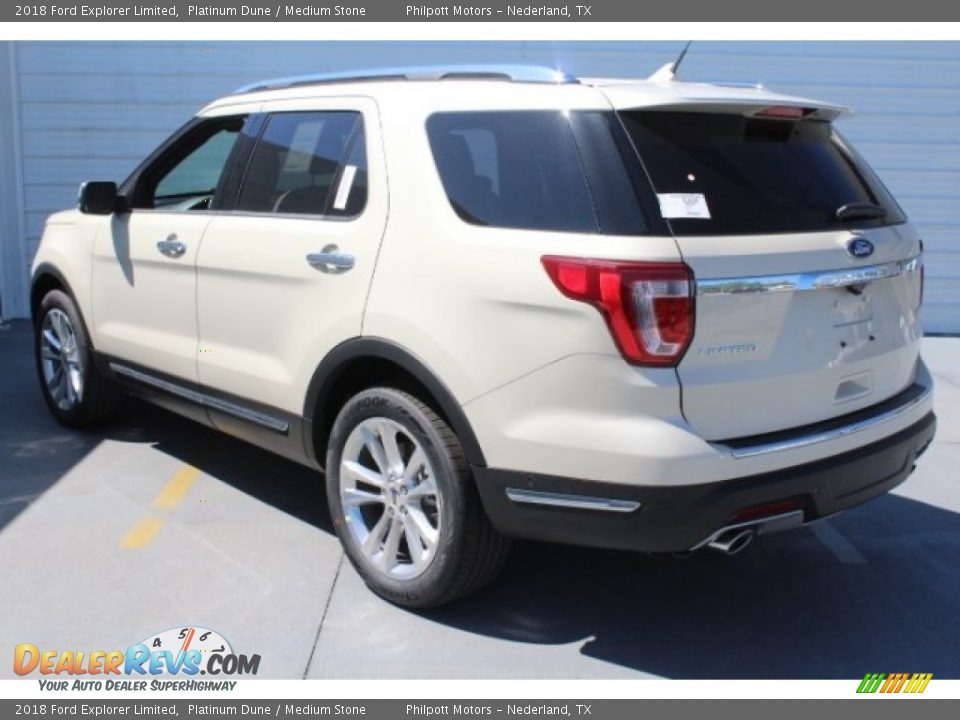 2018 Ford Explorer Limited Platinum Dune / Medium Stone Photo #7