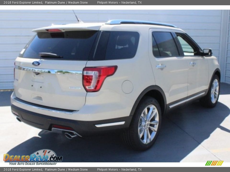 2018 Ford Explorer Limited Platinum Dune / Medium Stone Photo #9