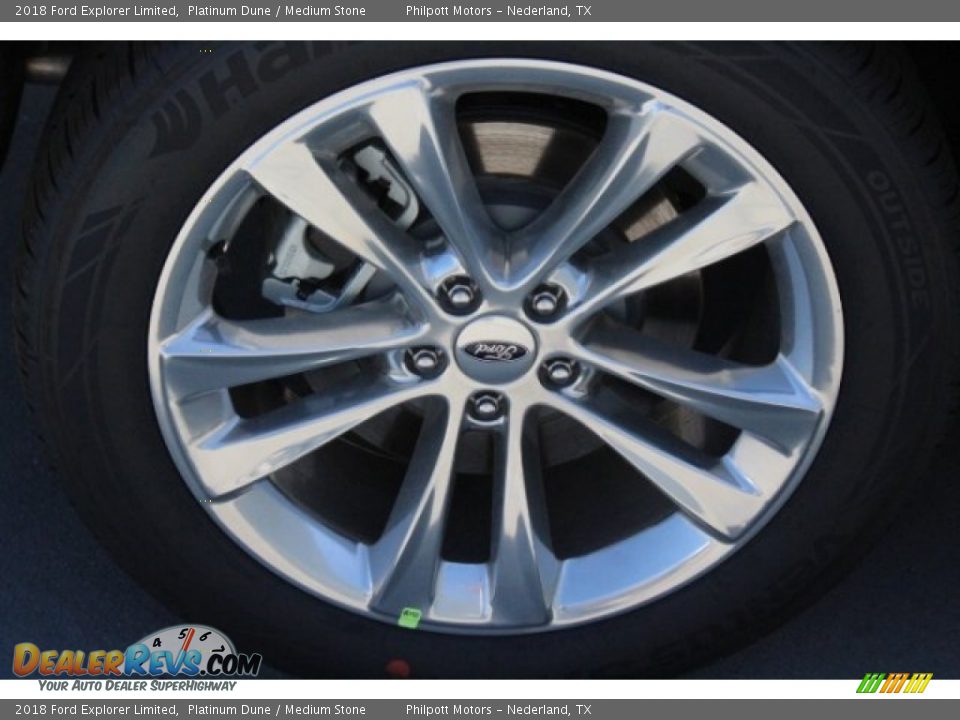 2018 Ford Explorer Limited Platinum Dune / Medium Stone Photo #10