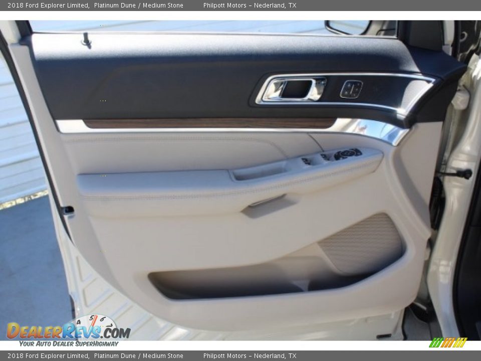 2018 Ford Explorer Limited Platinum Dune / Medium Stone Photo #12
