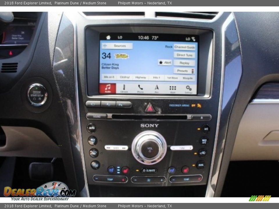 2018 Ford Explorer Limited Platinum Dune / Medium Stone Photo #18