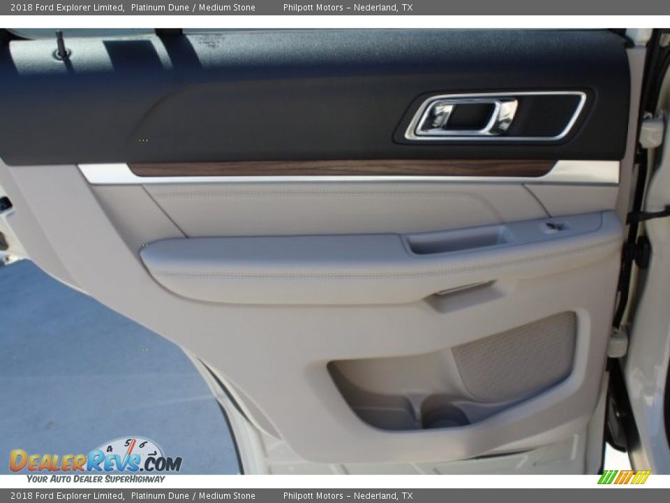 2018 Ford Explorer Limited Platinum Dune / Medium Stone Photo #25