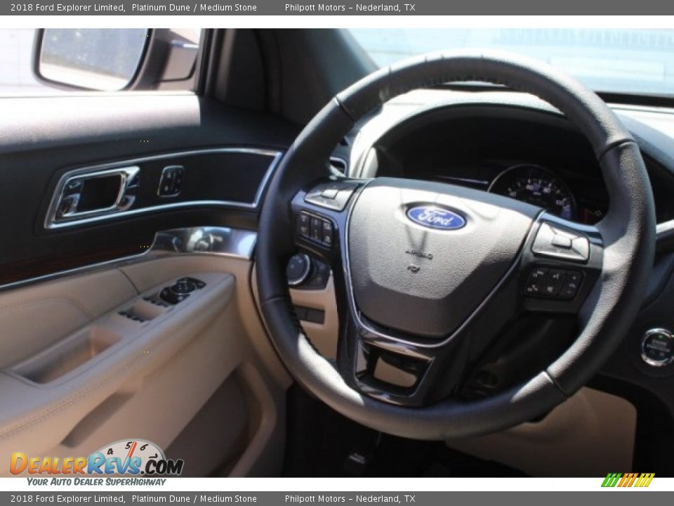 2018 Ford Explorer Limited Platinum Dune / Medium Stone Photo #29