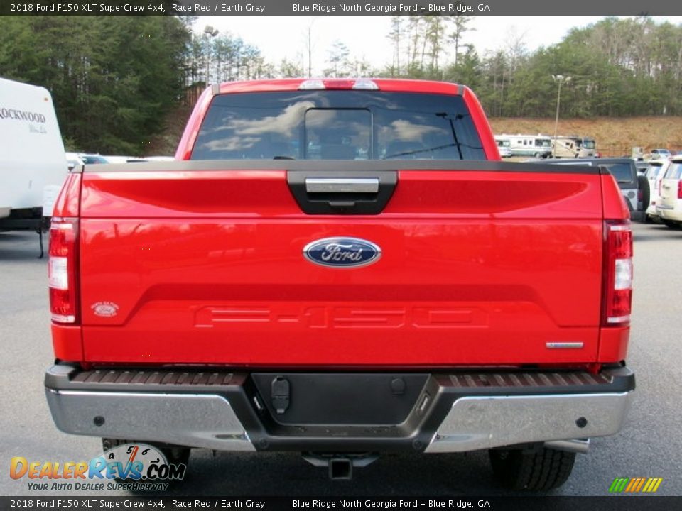 2018 Ford F150 XLT SuperCrew 4x4 Race Red / Earth Gray Photo #4