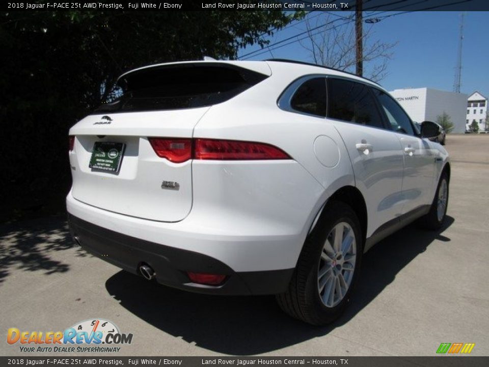 2018 Jaguar F-PACE 25t AWD Prestige Fuji White / Ebony Photo #7