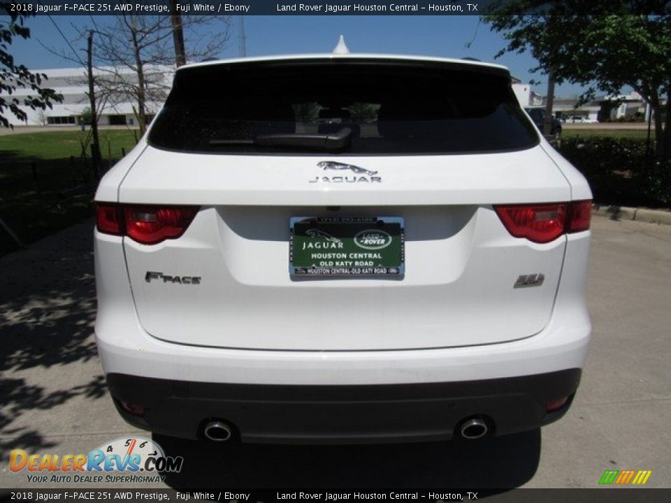 2018 Jaguar F-PACE 25t AWD Prestige Fuji White / Ebony Photo #8