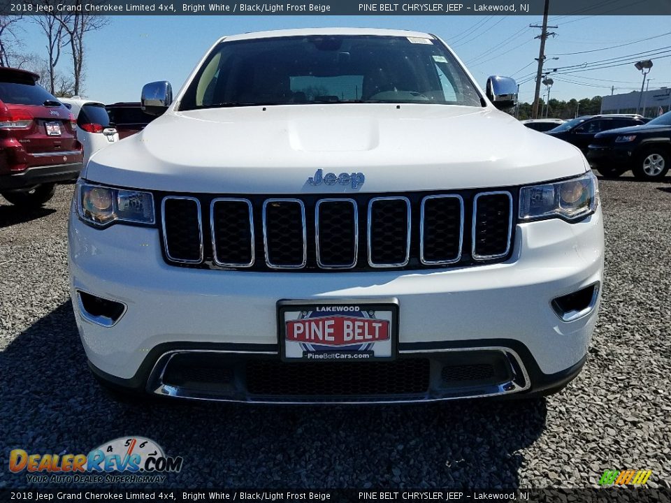 2018 Jeep Grand Cherokee Limited 4x4 Bright White / Black/Light Frost Beige Photo #2