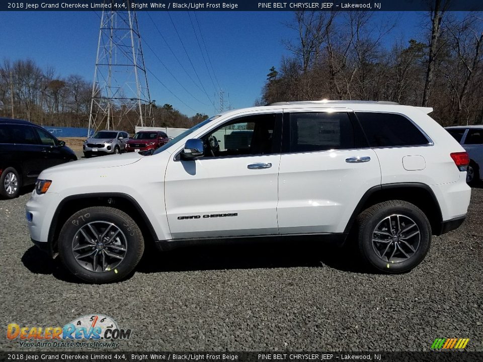 2018 Jeep Grand Cherokee Limited 4x4 Bright White / Black/Light Frost Beige Photo #3