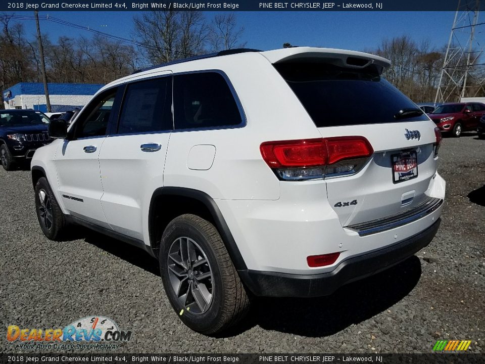 2018 Jeep Grand Cherokee Limited 4x4 Bright White / Black/Light Frost Beige Photo #4