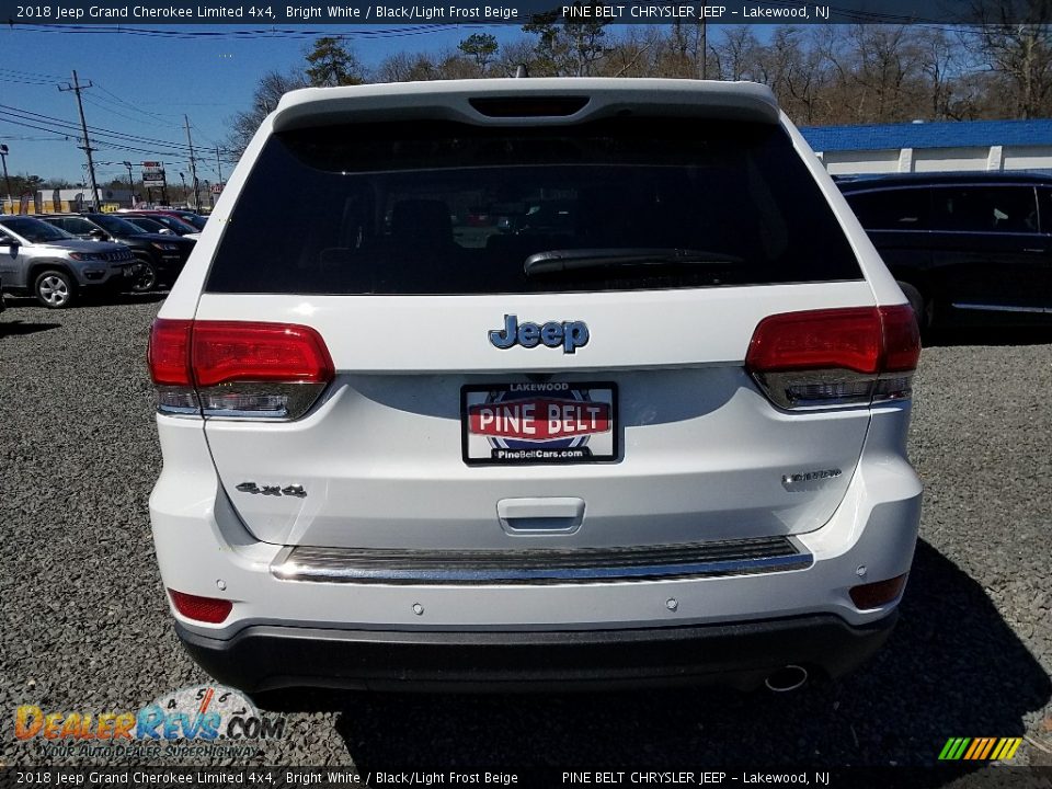 2018 Jeep Grand Cherokee Limited 4x4 Bright White / Black/Light Frost Beige Photo #5