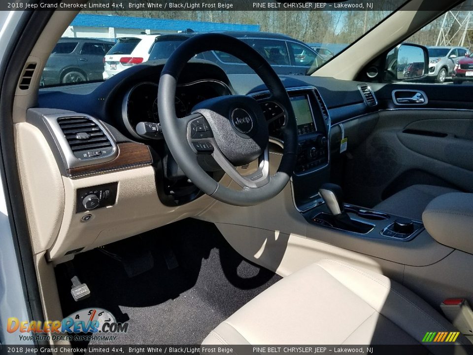 2018 Jeep Grand Cherokee Limited 4x4 Bright White / Black/Light Frost Beige Photo #7