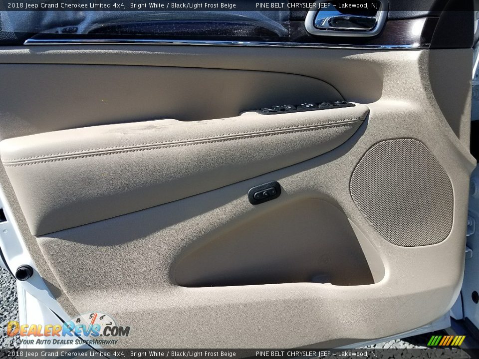 2018 Jeep Grand Cherokee Limited 4x4 Bright White / Black/Light Frost Beige Photo #8