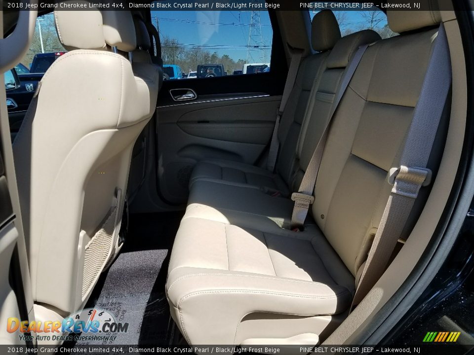2018 Jeep Grand Cherokee Limited 4x4 Diamond Black Crystal Pearl / Black/Light Frost Beige Photo #6