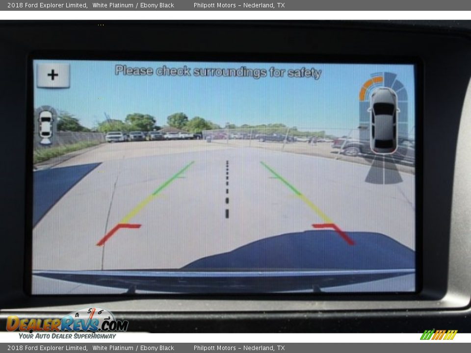 2018 Ford Explorer Limited White Platinum / Ebony Black Photo #16